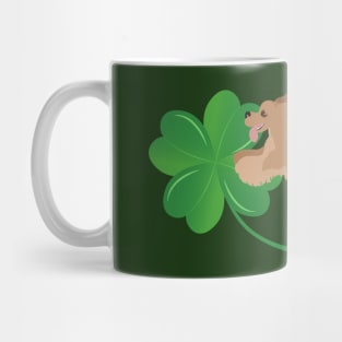 American Cocker Spaniel Dog with Cloverleaf Mug